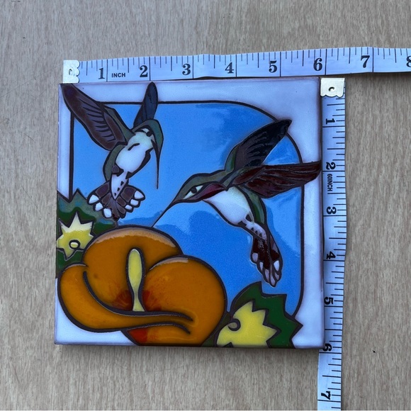 Edilgres Vintage Italian Hummingbird Tile Sz 6” X 6” - Picture 2 of 8